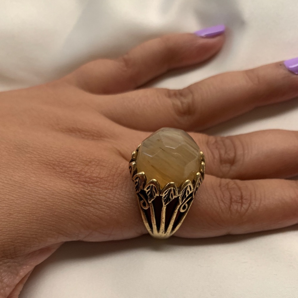 Lucky brand 🍀 yellow gold tone ring
